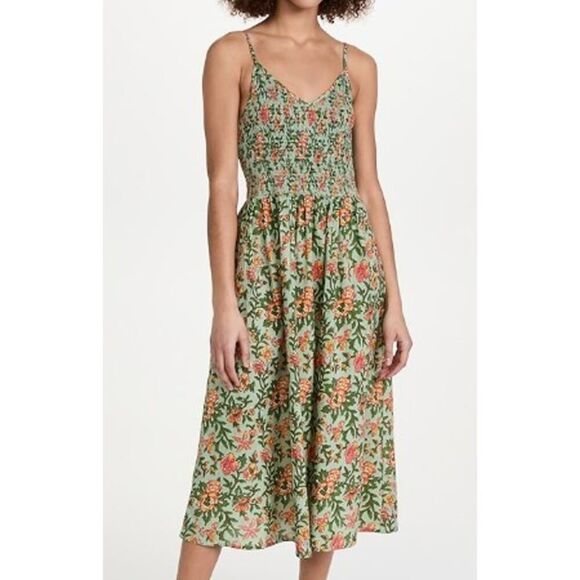 dRA Los Angeles Moss Floral Midi Dress Sz. S - Picture 1 of 7